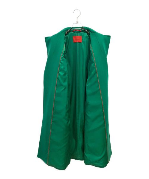 MAX&Co.（マックスアンドコー）MAX&Co. (マックスアンドコー) RUNAWAY ヴァージンウールガウンコート グリーン サイズ:38の古着・服飾アイテム