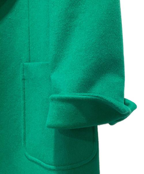 MAX&Co.（マックスアンドコー）MAX&Co. (マックスアンドコー) RUNAWAY ヴァージンウールガウンコート グリーン サイズ:38の古着・服飾アイテム