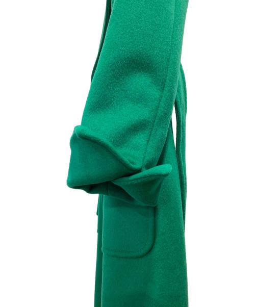 MAX&Co.（マックスアンドコー）MAX&Co. (マックスアンドコー) RUNAWAY ヴァージンウールガウンコート グリーン サイズ:38の古着・服飾アイテム