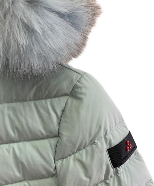 PEUTEREY（ピューテリー）PEUTEREY (ピューテリー) PEUTEREY TURMALET ML 05 FUR ダウンジャケット ライトブルー サイズ:42の古着・服飾アイテム