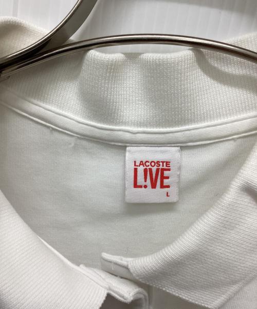 LACOSTE LIVE（ラコステライブ）LACOSTE LIVE (ラコステライブ) ポロシャツ ホワイト サイズ:Lの古着・服飾アイテム