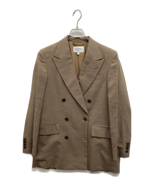 BEAUTY&YOUTH（ビューティーアンドユース）BEAUTY&YOUTH (ビューティーアンドユース) TRADITIONAL サマーウールダブルジャケット ブラウン サイズ:38の古着・服飾アイテム