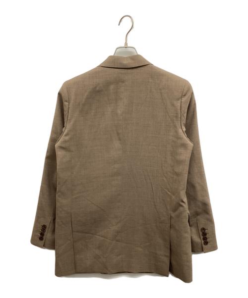BEAUTY&YOUTH（ビューティーアンドユース）BEAUTY&YOUTH (ビューティーアンドユース) TRADITIONAL サマーウールダブルジャケット ブラウン サイズ:38の古着・服飾アイテム