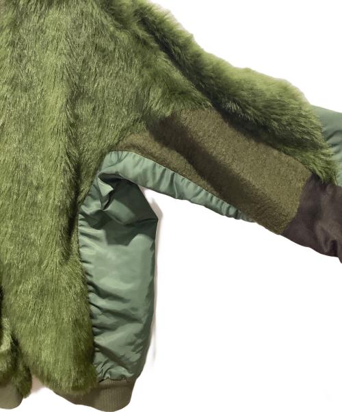 TOGA VIRILIS（トーガ ビリリース）TOGA VIRILIS (トーガ ビリリース) フェイクボアジャージーブルゾン オリーブ サイズ:44の古着・服飾アイテム