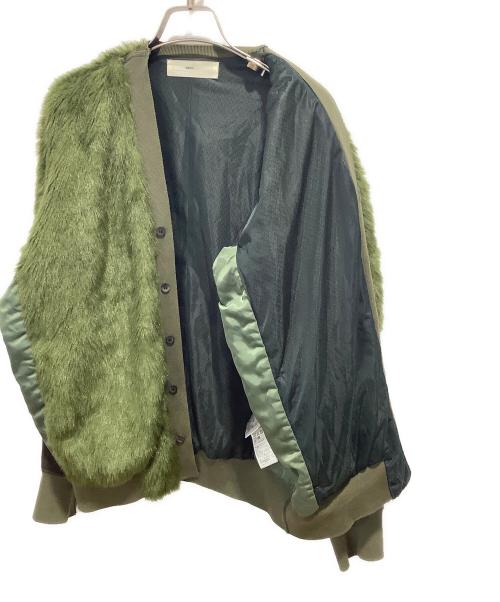 TOGA VIRILIS（トーガ ビリリース）TOGA VIRILIS (トーガ ビリリース) フェイクボアジャージーブルゾン オリーブ サイズ:44の古着・服飾アイテム