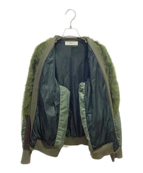 TOGA VIRILIS（トーガ ビリリース）TOGA VIRILIS (トーガ ビリリース) フェイクボアジャージーブルゾン オリーブ サイズ:44の古着・服飾アイテム
