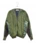 TOGA VIRILIS（トーガ ビリリース）の古着「フェイクボアジャージーブルゾン」｜オリーブ