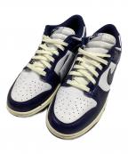 NIKEナイキ）の古着「Dunk Low PRM "Midnight Navy and White" /ダンク ロー プレミアム "ミッドナイトネイビー アンド ホワイト" ローカットスニーカー」｜ネイビー