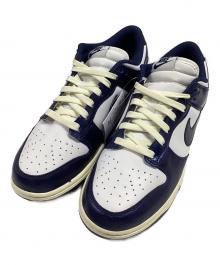NIKE（ナイキ）の古着「Dunk Low PRM "Midnight Navy and White" /ダンク ロー プレミアム "ミッドナイトネイビー アンド ホワイト" ローカットスニーカー」｜ネイビー