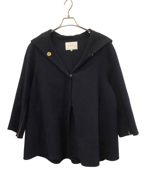 CADUNE（カデュネ）CADUNE (カデュネ) ポンチョコート ネイビー サイズ:36の古着・服飾アイテム