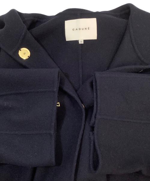 CADUNE（カデュネ）CADUNE (カデュネ) ポンチョコート ネイビー サイズ:36の古着・服飾アイテム