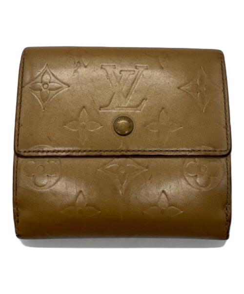 LOUIS VUITTON（ルイ ヴィトン）LOUIS VUITTON (ルイ ヴィトン) ポルト モネ・ビエ カルト クレディ 3つ折り財布　ヴェルニ ブロンズ サイズ:-の古着・服飾アイテム