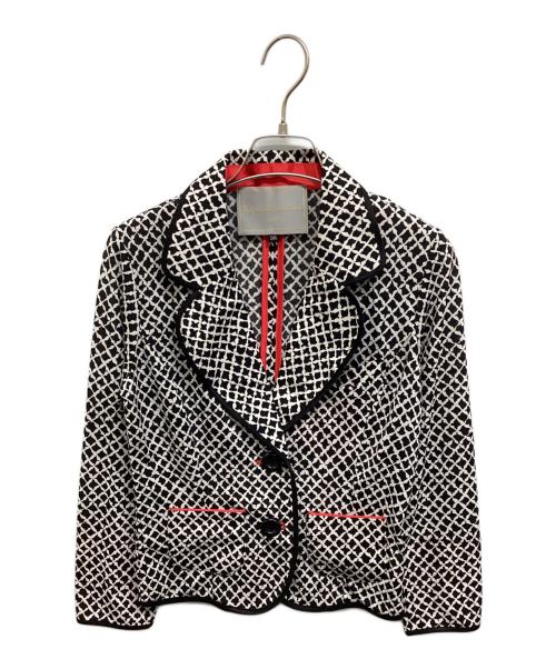 Regina Romantico（レジィーナロマンティコ）REGINA ROMANTICO (レジィーナロマンティコ) 総柄セットアップ ブラック×ホワイト サイズ:36の古着・服飾アイテム