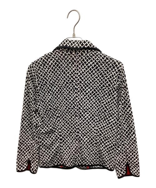 Regina Romantico（レジィーナロマンティコ）REGINA ROMANTICO (レジィーナロマンティコ) 総柄セットアップ ブラック×ホワイト サイズ:36の古着・服飾アイテム