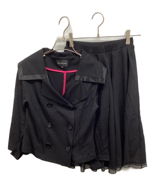 Regina Romantico（レジィーナロマンティコ）REGINA ROMANTICO (レジィーナロマンティコ) ダブルセットアップ ブラック サイズ:36の古着・服飾アイテム