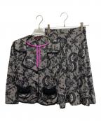 Regina Romanticoレジィーナロマンティコ）の古着「総柄セットアップ」｜ブラック