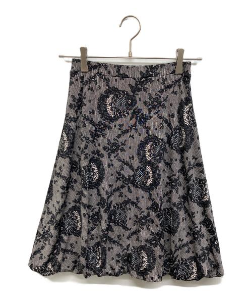 Regina Romantico（レジィーナロマンティコ）REGINA ROMANTICO (レジィーナロマンティコ) 総柄セットアップ ブラック サイズ:36の古着・服飾アイテム