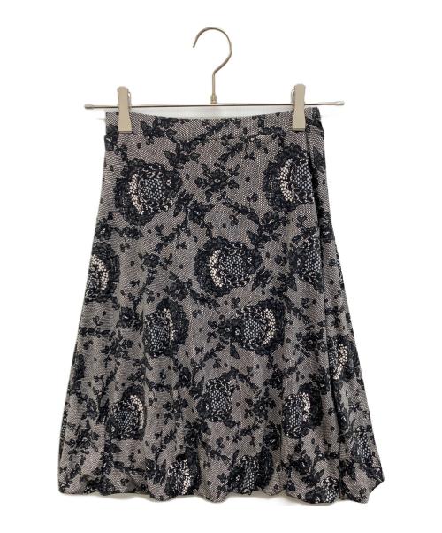 Regina Romantico（レジィーナロマンティコ）REGINA ROMANTICO (レジィーナロマンティコ) 総柄セットアップ ブラック サイズ:36の古着・服飾アイテム