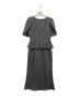 etre loin (エトルワン) Sheer embroidered puff sleeve dress グレー サイズ:M：3000円