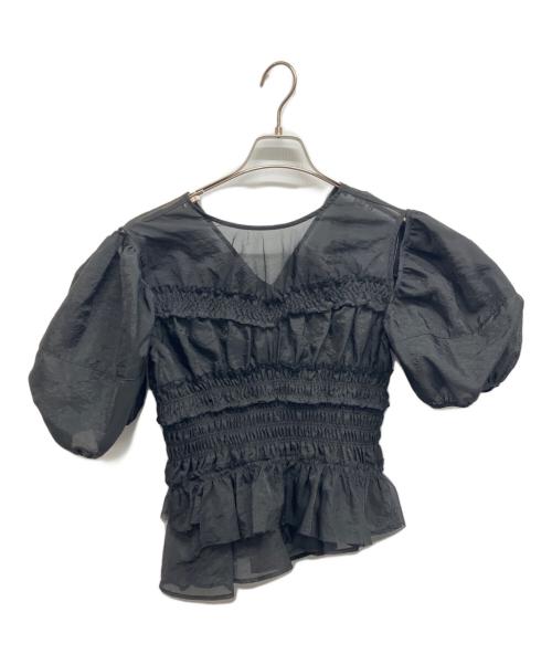 MAISON SPECIAL（メゾンスペシャル）MAISON SPECIAL (メゾンスペシャル) 2way Sleeve Ruffle Blouse ブラック サイズ:Freeの古着・服飾アイテム