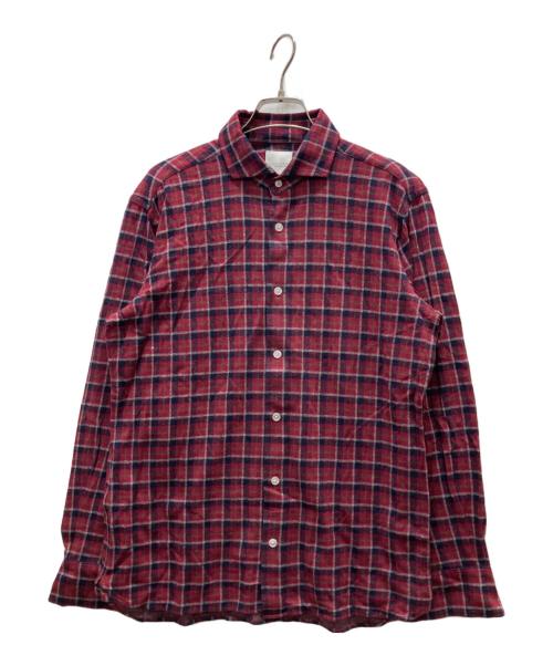 MACKINTOSH PHILOSOPHY（マッキントッシュ フィロソフィー）MACKINTOSH PHILOSOPHY (マッキントッシュ フィロソフィー) チェックシャツ レッド サイズ:38の古着・服飾アイテム