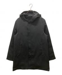 MACKINTOSH PHILOSOPHY（マッキントッシュ フィロソフィー）の古着「britec ブリテック フーデッドライトダウンコート」｜ブラック