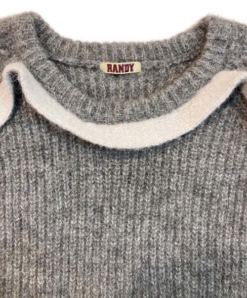 RANDY（ランディー）RANDY (ランディー) RENDEZ-VOUS PULLOVER KNIT グレー サイズ:Freeの古着・服飾アイテム