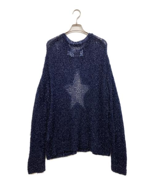 DAIRIKU（ダイリク）DAIRIKU (ダイリク) Babylon Star Lame Knit ネイビー サイズ:Freeの古着・服飾アイテム
