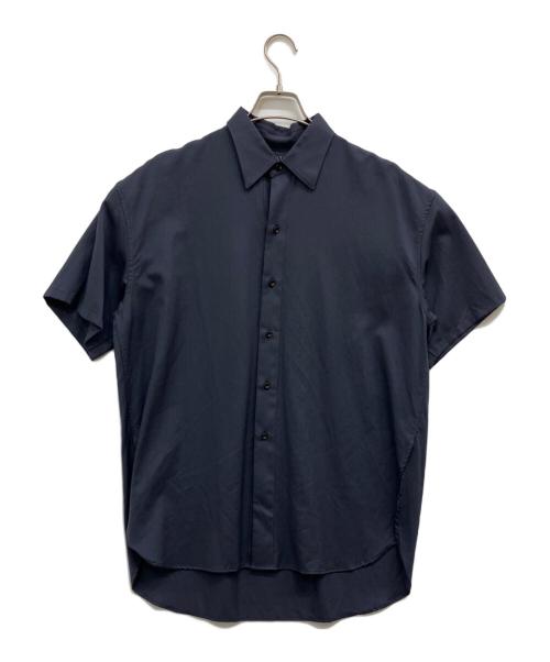 wravee（ラヴィー）wravee (ラヴィー) サマーウール 半袖シャツ ネイビー サイズ:SIZE２の古着・服飾アイテム