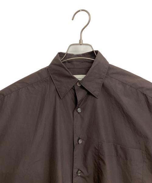 beautiful people（ビューティフルピープル）beautiful people (ビューティフルピープル) finx typewriter big tuck over shirt ブラウン サイズ:36の古着・服飾アイテム
