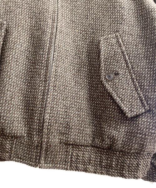 AURALEE（オーラリー）AURALEE (オーラリー) ALPACA WOOL SILK TWEED ZIP BLOUSON グレー サイズ:3の古着・服飾アイテム