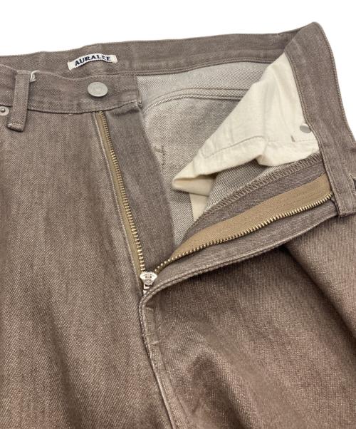 AURALEE（オーラリー）AURALEE (オーラリー) HARD TWIST BROWN DENIM WIDE PANTS　A23AP03MD ブラウン サイズ:30の古着・服飾アイテム