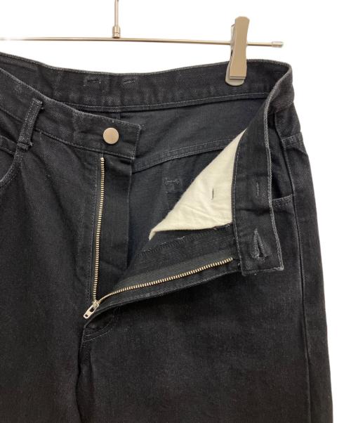 NAKEDGAUGE（ネイキッドゲージ）NAKEDGAUGE (ネイキッドゲージ) ONE WASH BLACK DENIM ASHLEY JEANS ブラック サイズ:2の古着・服飾アイテム