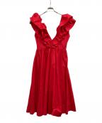 Philosophy Di Lorenzo Serafiniフィロソフィ ディ ロレンツォ セラフィニ）の古着「フリルジャンパースカート」｜レッド