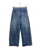 M TO Rムウトアール）の古着「WRAP BAGGY DENIM」｜インディゴ