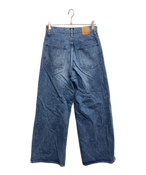 M TO R（ムウトアール）M TO R (ムウトアール) WRAP BAGGY DENIM インディゴ サイズ:38の古着・服飾アイテム