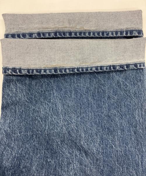 M TO R（ムウトアール）M TO R (ムウトアール) WRAP BAGGY DENIM インディゴ サイズ:38の古着・服飾アイテム