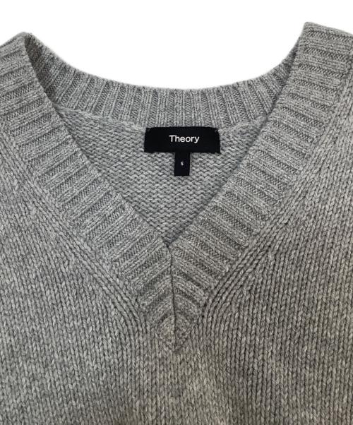 theory（セオリー）theory (セオリー) ウールカシミヤVネックニット グレー サイズ:Sの古着・服飾アイテム