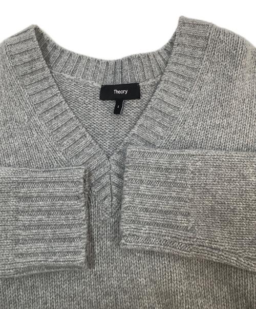 theory（セオリー）theory (セオリー) ウールカシミヤVネックニット グレー サイズ:Sの古着・服飾アイテム