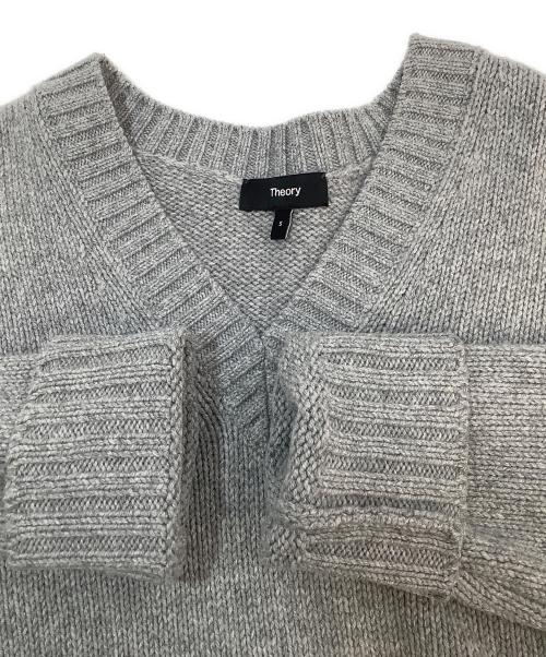 theory（セオリー）theory (セオリー) ウールカシミヤVネックニット グレー サイズ:Sの古着・服飾アイテム