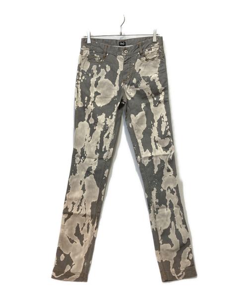 D&G（ディーアンドジー）D&G (ディーアンドジー) ブリーチデニムパンツ グレー サイズ:30の古着・服飾アイテム
