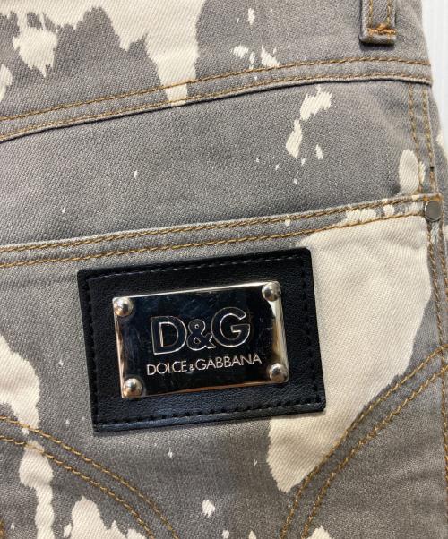 D&G（ディーアンドジー）D&G (ディーアンドジー) ブリーチデニムパンツ グレー サイズ:30の古着・服飾アイテム
