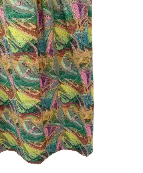 CABAN（キャバン）CABAN (キャバン) マルチジャカード 2タックスカート グリーン サイズ:Sの古着・服飾アイテム