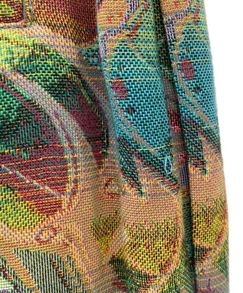 CABAN（キャバン）CABAN (キャバン) マルチジャカード 2タックスカート グリーン サイズ:Sの古着・服飾アイテム