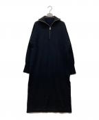 Diagramダイアグラム）の古着「ストレートニットワンピース」｜ブラック