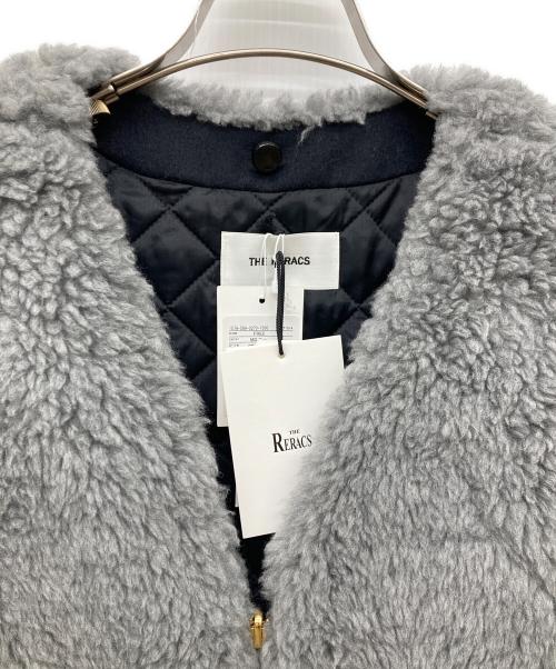 THE RERACS（ザ リラクス）THE RERACS (ザ リラクス) ボアフリースベスト グレー サイズ:FREEの古着・服飾アイテム