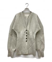 TODAYFUL（トゥデイフル）の古着「ウエストシェイプニットカーディガン」｜グレー