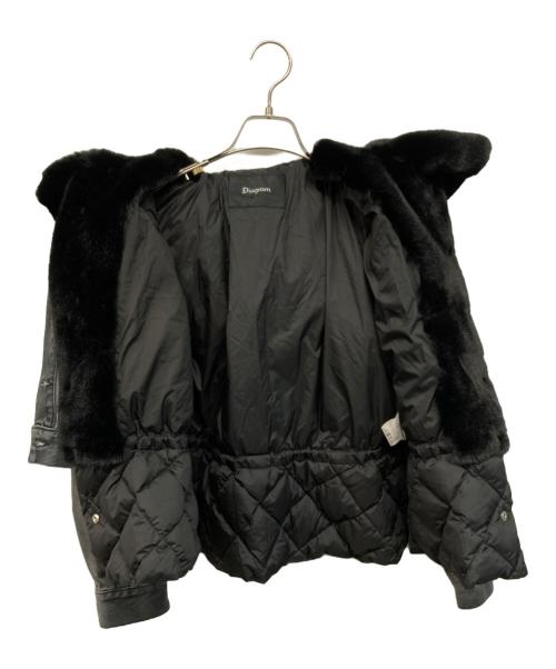 Diagram（ダイアグラム）Diagram (ダイアグラム) エコファーデニムコンビジャケット ダウンライナー 3WAY ブラック サイズ:36の古着・服飾アイテム