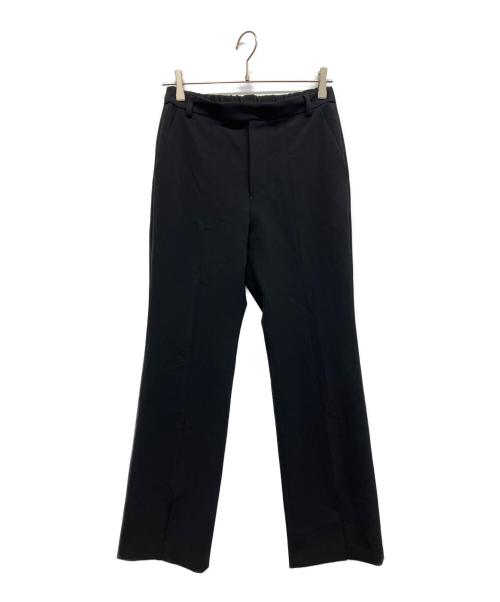 Whim Gazette（ウィムガゼット）Whim Gazette (ウィムガゼット) フロントスリットパンツ ブラック サイズ:38の古着・服飾アイテム