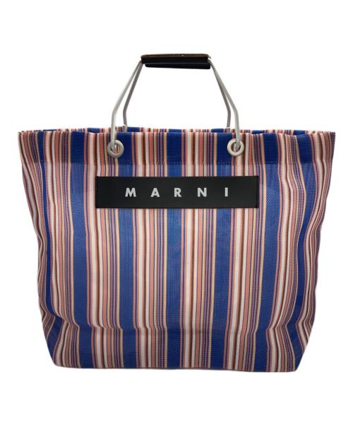 MARNI（マルニ）MARNI (マルニ) フラワーカフェトートバッグ ブルー サイズ:下記参照の古着・服飾アイテム